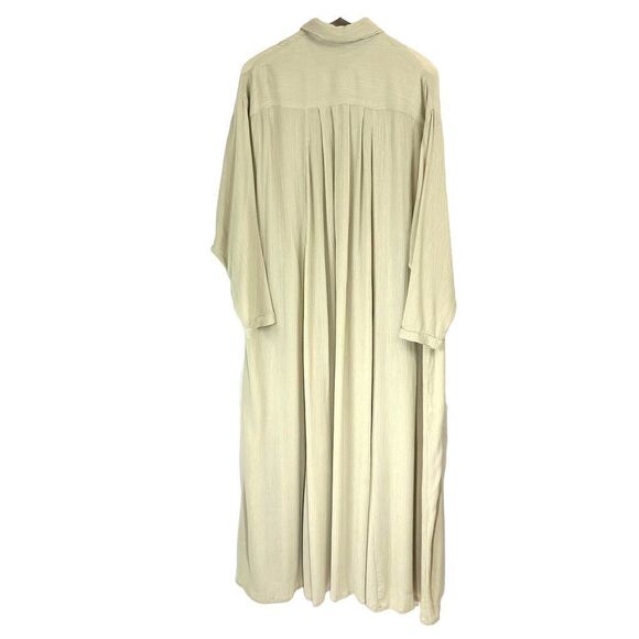 Myrah Penaloza Dress One Size Beige Kundalini Bamboo Gauze Oversize Lagan look - Picture 2 of 11